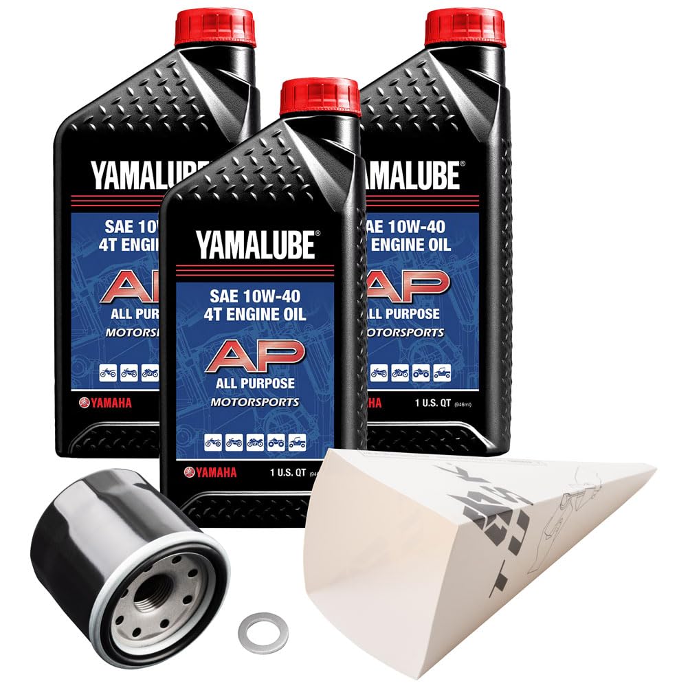 メンテナンス YAMALUBE Premium Synthetic 4L Amazon.com: Tusk 4-Stroke Oil Change Kit Yamalube All Purpose 10W
